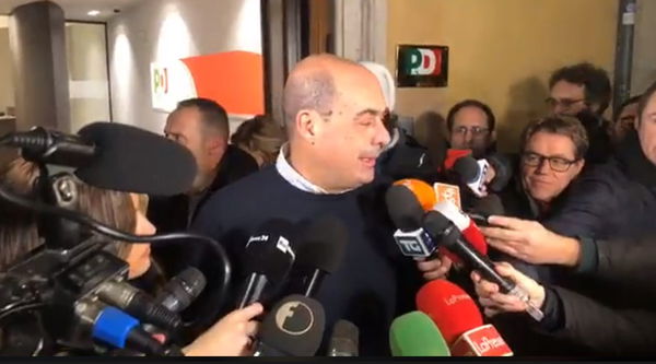 Zingaretti ringrazia apertamente le Sardine per la «scossa democratica positiva»