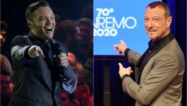 tiziano ferro - amadeus sanremo 2020