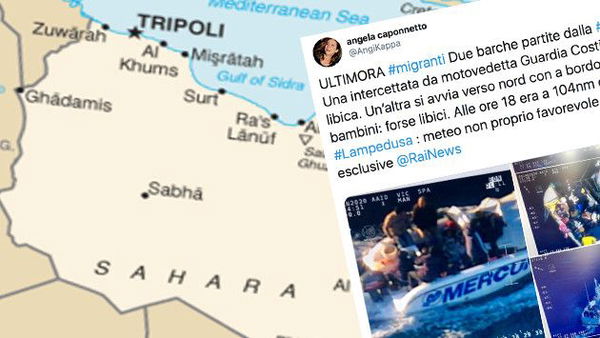 Libia, situazione critica: tre gommoni di migranti in mare, molte donne e bambini