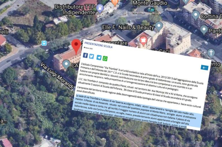 La scuola di Roma che presenta i suoi plessi a seconda del ceto sociale di chi li frequenta