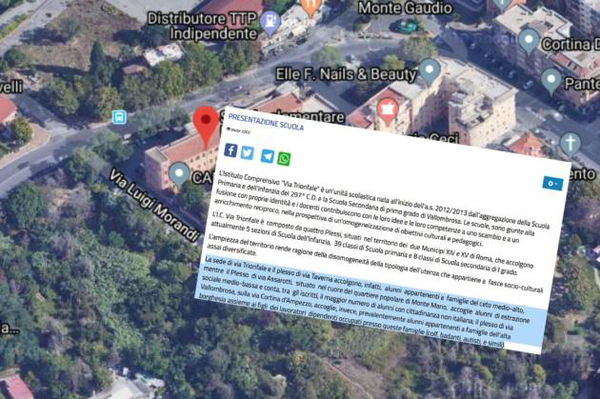 La scuola di Roma che presenta i suoi plessi a seconda del ceto sociale di chi li frequenta
