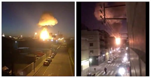 Un impianto chimico è esploso a Tarragona: la colonna di fumo alta decine di metri