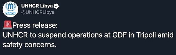 Tripoli, l’UNHCR abbandona il centro per i rifugiati: «Troppo pericoloso»
