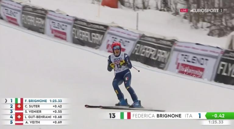 Brignone-Goggia in super G: è un’altra doppietta azzurra
