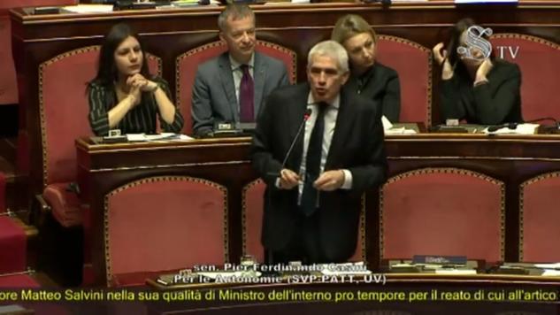 Pier Ferdinando Casini sta dalla parte di Salvini e se la prende con Conte: «La dissociazione è stata postuma» article-post