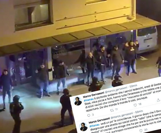 Gervasoni e il complotto dei servizi tedeschi «eredi di Gestapo e Stasi» sulla strage di Hanau nei locali turchi