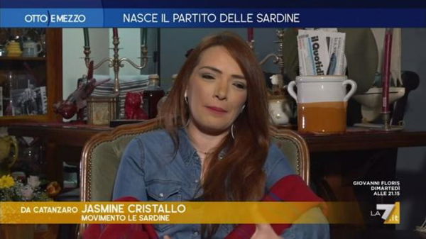 Jasmine Cristallo a Otto e Mezzo: «Quel che sta accadendo alle Sardine è fisiologico»