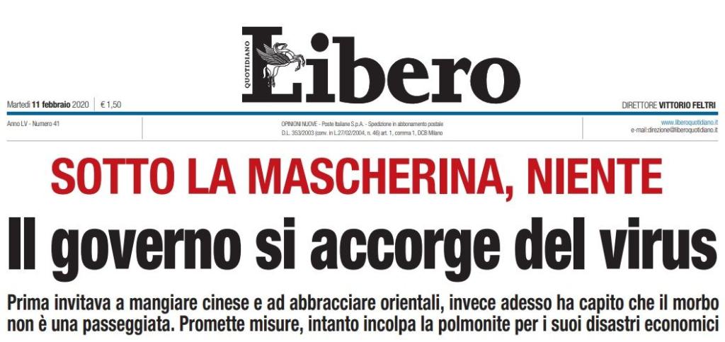 Libero su Coronavirus