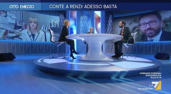 Lilli Gruber «tende a non credere» Marattin mentre lo sta intervistando