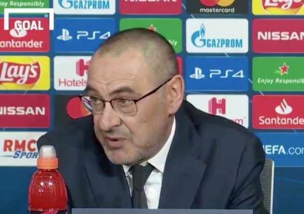 Maurizio Sarri ha detto che in Italia avrebbero dato due rigori alla Juventus