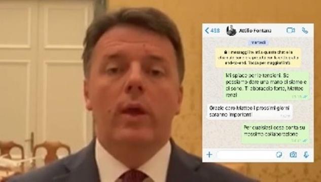 Messaggio Renzi-Fontana