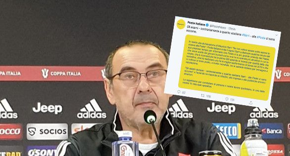 Poste Italiane replica a Maurizio Sarri: «Si informi, da noi gli esami ci sono»