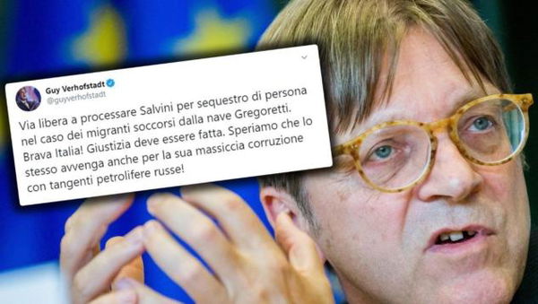 Dal caso Gregoretti ai fondi russi: Matteo Salvini querela Guy Verhofstadt