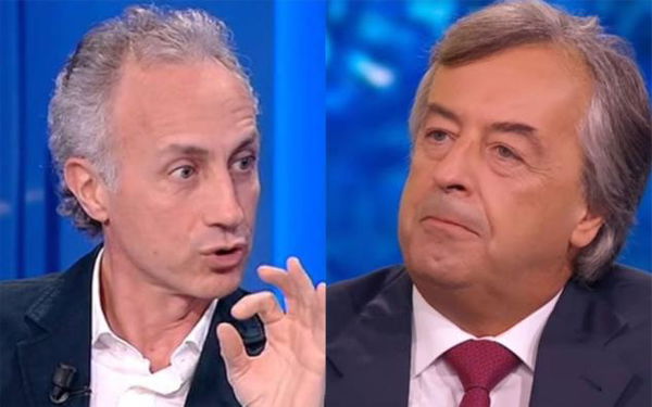 Travaglio ancora contro Burioni: «Ha una boria un po’ burina. Per fortuna la scienza non è lui»