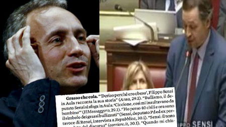 Travaglio commenta con «Grasso che cola» l’attenzione per il discorso di Sensi contro il body shaming article-post