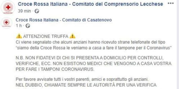 Gli sciacalli che provano a truffare gli anziani con i test sul Coronavirus