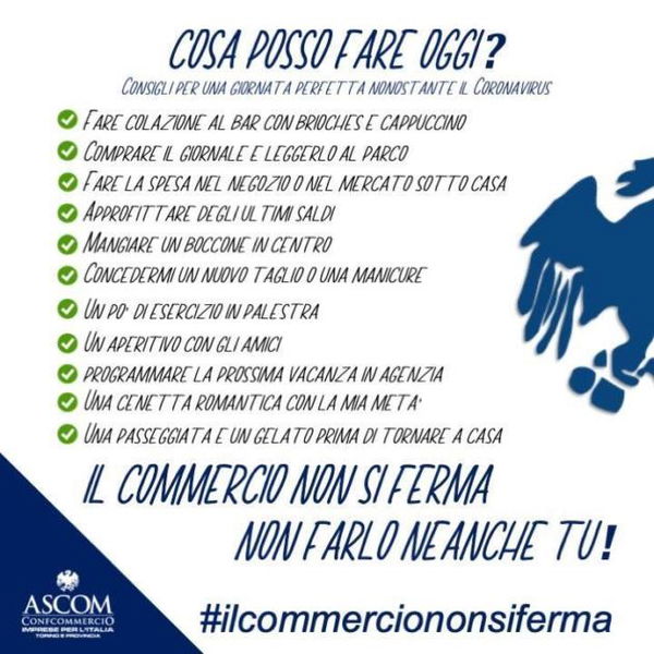 Secondo Confcommercio, una giornata con il coronavirus dovrebbe costarci (minimo) 150 euro