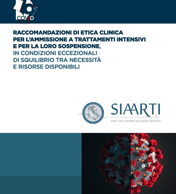 Il documento “segreto” (che segreto non è) su come affrontare l’eventuale collasso delle terapie intensive per il coronavirus