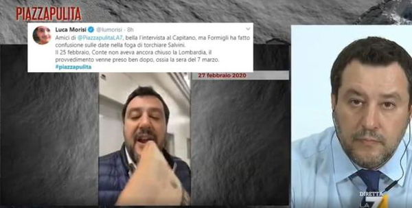 Morisi si lamenta per le troppe domande fatte da Formigli a Salvini a Piazzapulita