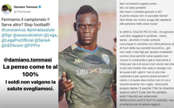 Mario Balotelli chiede di fermare il calcio: «I soldi non valgono la salute»