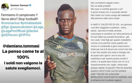 Mario Balotelli chiede di fermare il calcio: «I soldi non valgono la salute» article-post