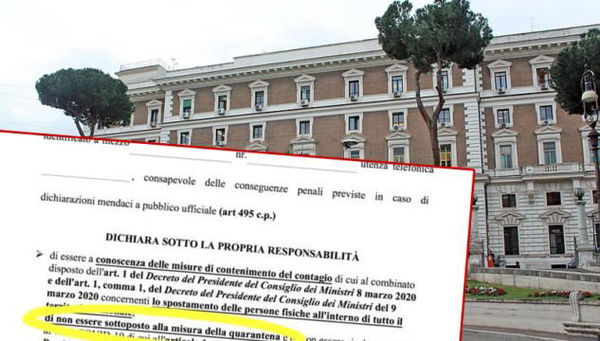 Ecco il ‘nuovo modulo’ per l’autocertificazione