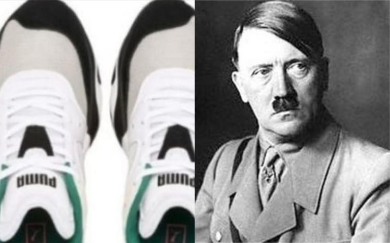Le scarpe della Puma che ricordano il volto di Hitler