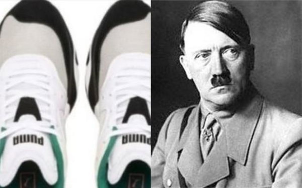 Le scarpe della Puma che ricordano il volto di Hitler
