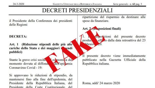 Taglio stipendi cariche