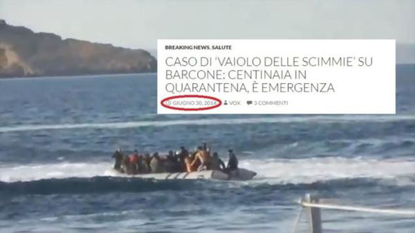No, non c’è nessuna emergenza ‘vaiolo delle scimmie’ su un barcone di migranti in quarantena