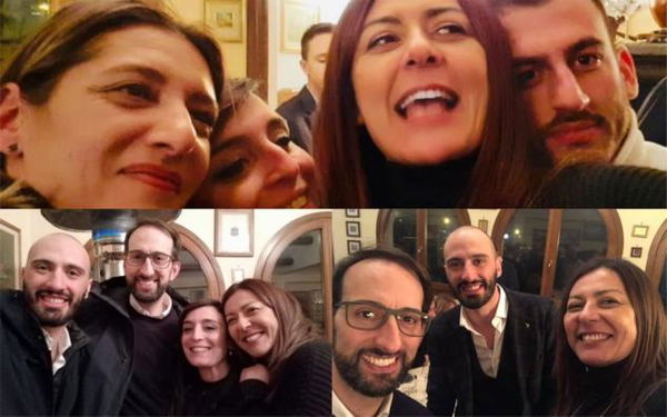 La festicciola della Lega per festeggiare la vittoria alle suppletive in Umbria (violando il decreto del governo)