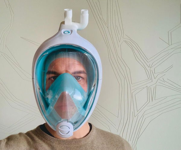 Le maschere da snorkeling trasformate in respiratori per pazienti subitensivi