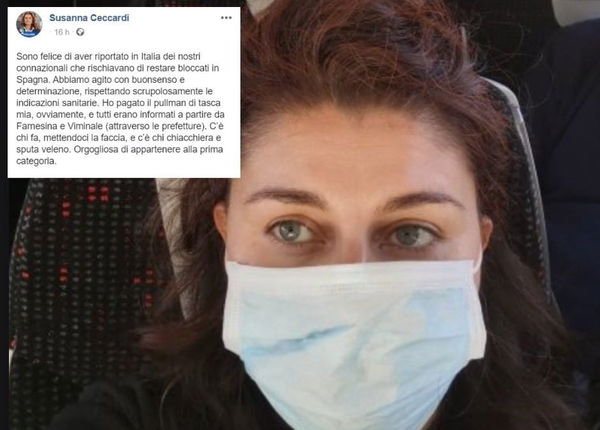 Ceccardi ha “salvato” anche la cugina del compagno andando in autobus a Barcellona