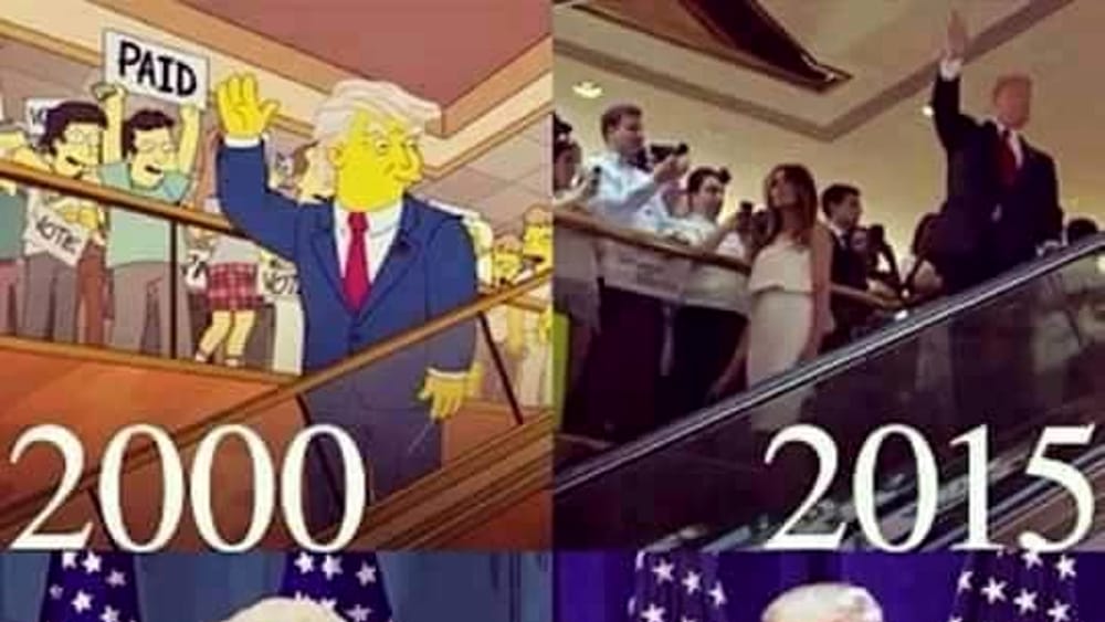 donald trump profezia simpson