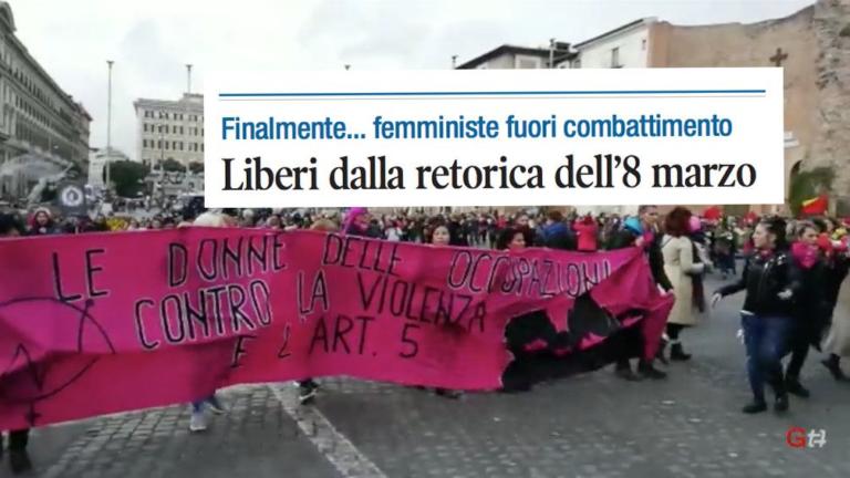 Libero scrive che «finalmente le femministe sono fuori combattimento» con riferimento al coronavirus