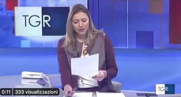 Le lacrime della giornalista Rai nell’annunciare la morte del bambino di 3 anni che era scomparso in Basilicata