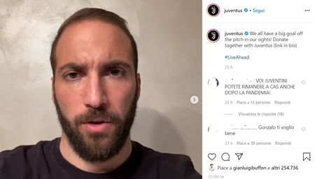 Higuain è uscito dalla quarantena della Juve per andare in Argentina con un jet privato article-post
