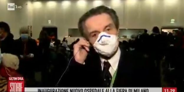 La presentazione del nuovo ospedale alla Fiera di Milano un po’ troppo affollata per le misure di contenimento article-post
