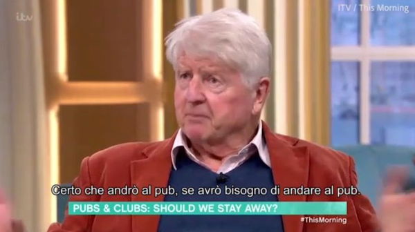 Il padre di Boris Johnson dice che andrà comunque al pub anche se il governo del figlio lo sconsiglia | VIDEO