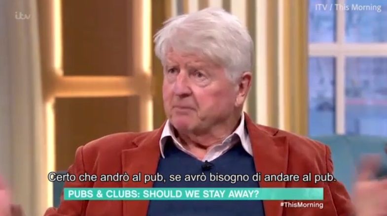 Il padre di Boris Johnson dice che andrà comunque al pub anche se il governo del figlio lo sconsiglia | VIDEO article-post