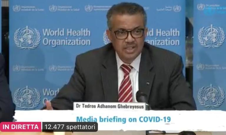 L’Oms ha detto che il coronavirus è una pandemia