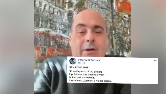 Il papà di Di Battista sui social: «Prendi questo virus, zingaro»