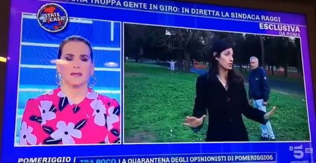 La Raggi manda a casa la gente dai parchi di Roma in diretta da Barbara D’Urso | VIDEO article-post