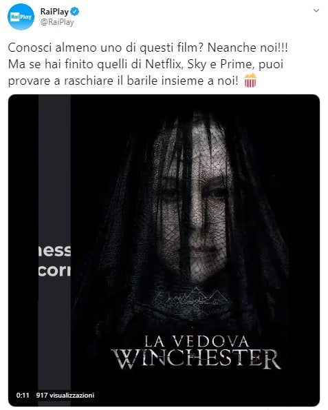 rai play pubblicità