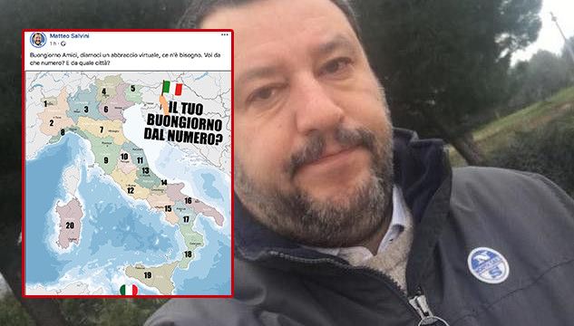 salvini abbracci virtuali