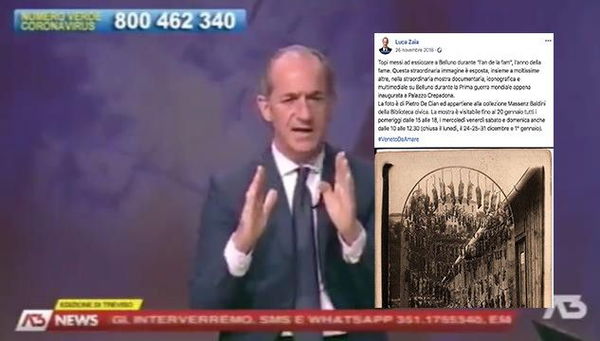 Quando Zaia postava su Facebook una foto dei topi essiccati in Veneto durante «l’an de la fam»