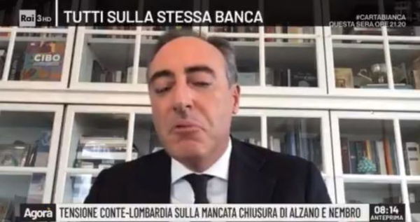 La faccia di Gallera quando gli dicono che la Regione poteva dichiarare Alzano e Nembro ‘zone rosse’ a prescindere dal governo | VIDEO