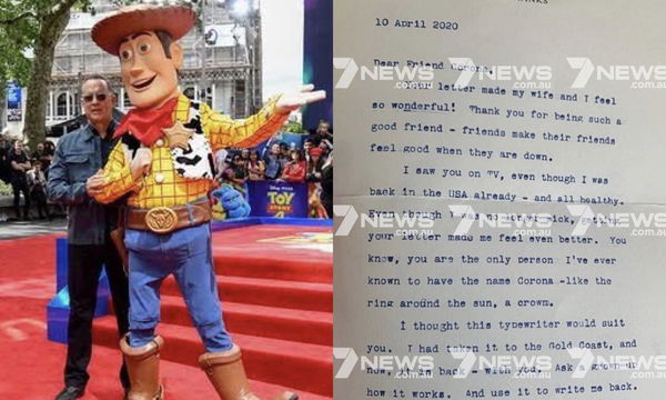 Tom Hanks scrive a un bambino bullizzato per il nome Corona