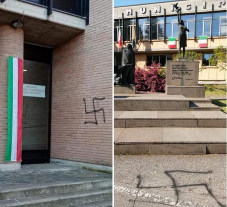 Le svastiche a Cavriago nel giorno della vigilia della Liberazione article-post