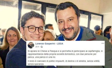 Il capogruppo leghista che chiede di riaprire le chiese ai capifamiglia article-post